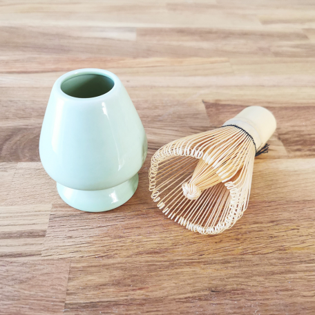 Porte-fouets Matcha en céramique
