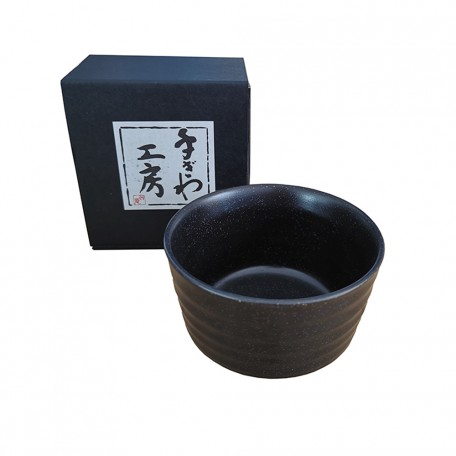 Bol à Matcha noir en grès