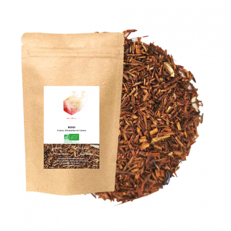 Rooibos fruité - Fraise, rhubarbe et cerise