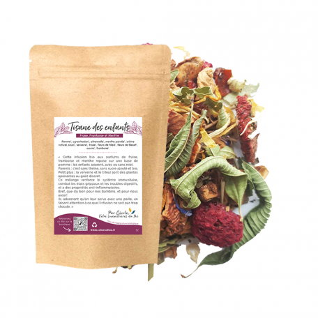 Tisane fruitée - Fraise, framboise et menthe