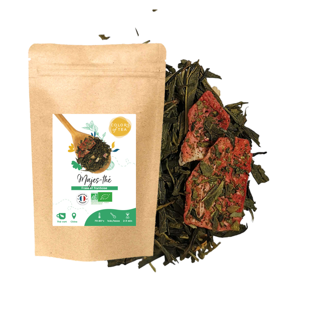 Thé vert fruité - Fraise et framboise - Colors of Tea
