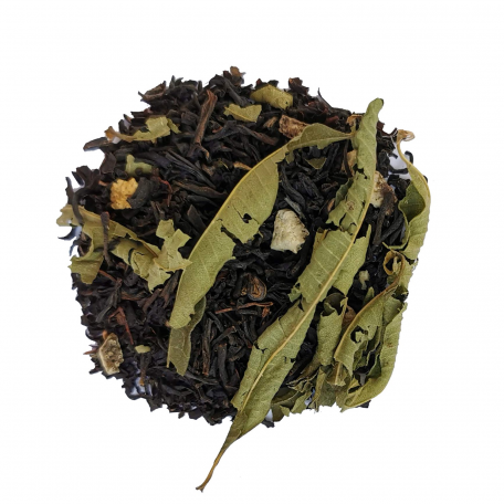 Mélange de thé noir nature et fumé agrûme - Citron et verveine