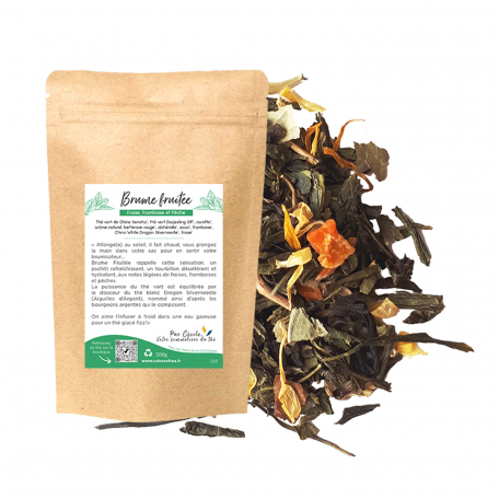 Thé vert fruité - Fraise, framboise et pêche