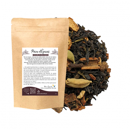 Blend de thé noir et vert gourmand - Pain dépices
