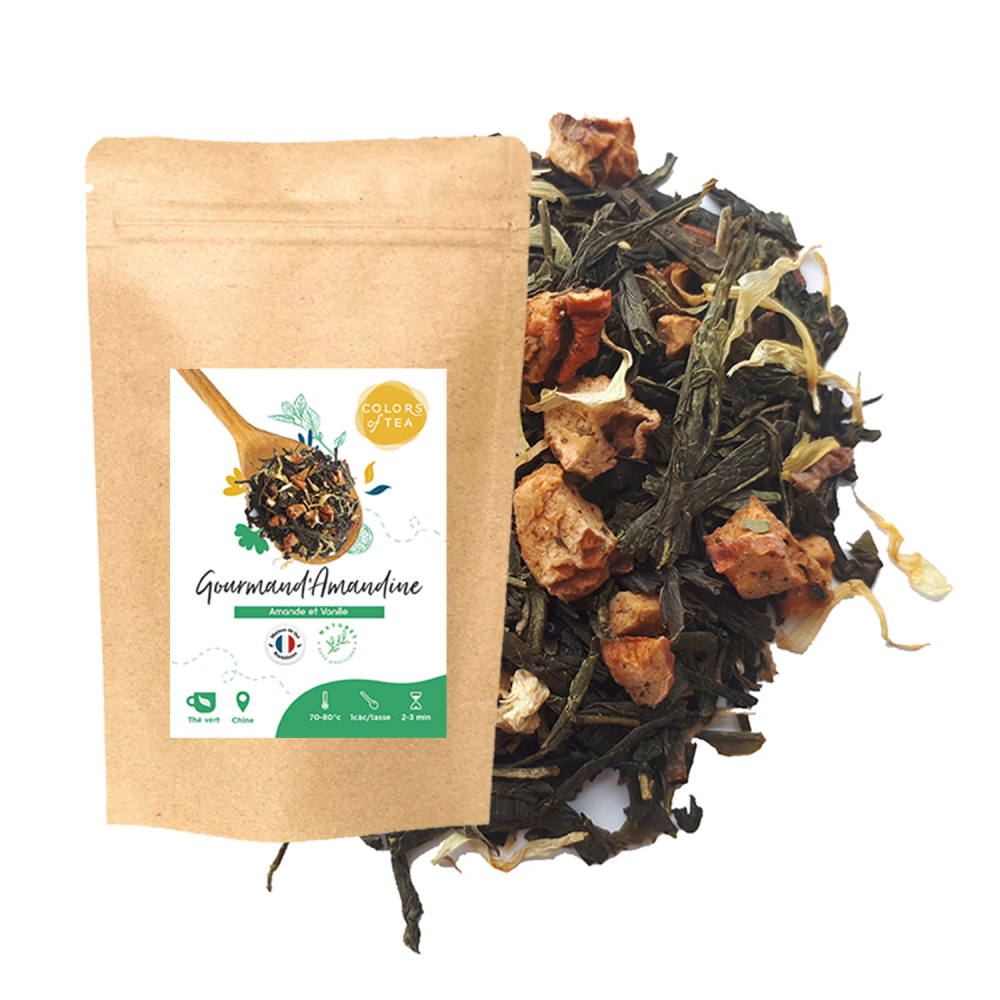 Thé vert gourmand - Amande et vanille