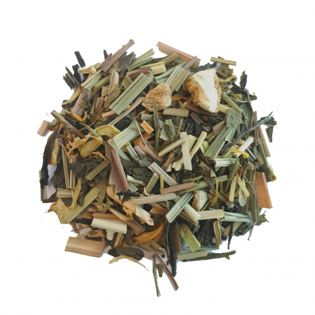 Thé vert épice et agrume - Gingembre et citron - Colors of Tea