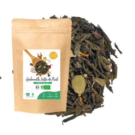 Gribouille l'elfe de Noël, Thé vert épicé - Vanille et Agrumes Colors of Tea