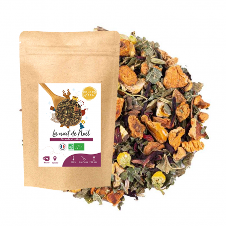 tisane de noel bio cannelle et mélisse