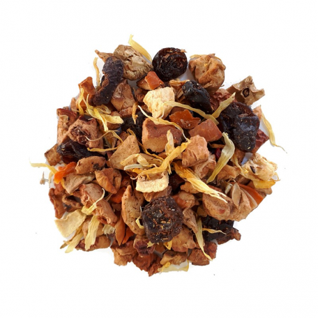 Mélange de plantes et de Rooibos fruité - Raisin et pêche de vigne