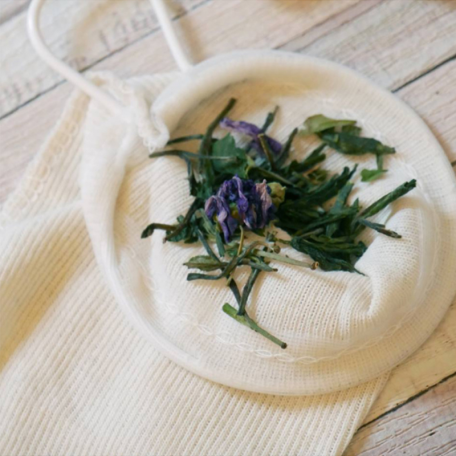 Filtre à thé en coton lavable