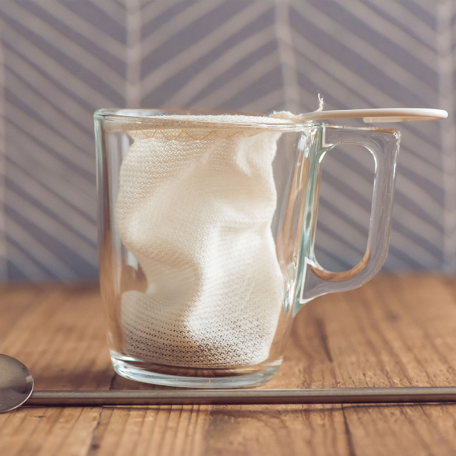 Filtre à thé en coton lavable